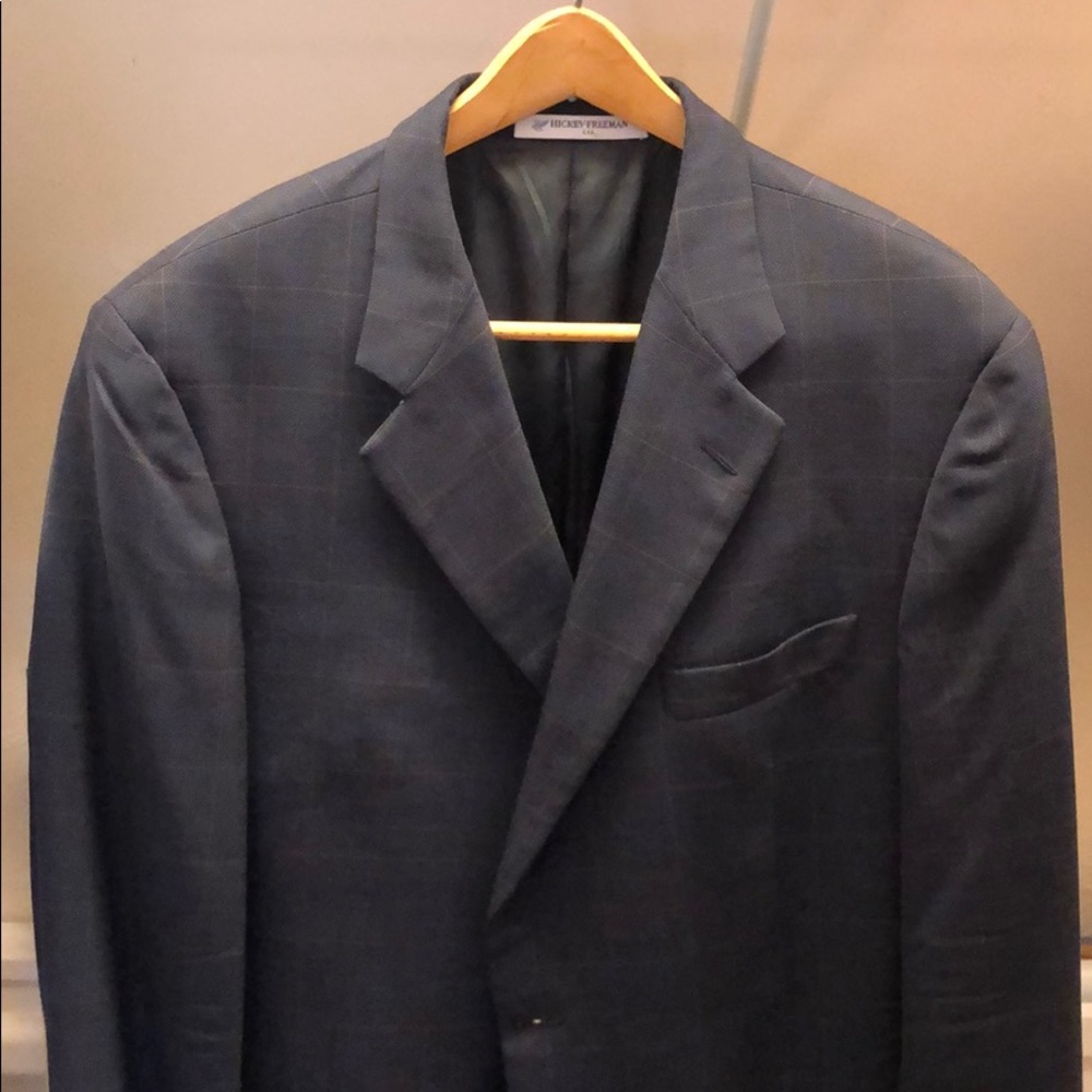 Hickey Freeman Ltd. Navy Wool Blazer